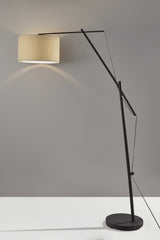 Tri Flex Floor Lamp in Black Metal