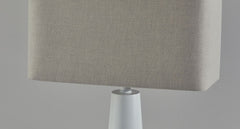 Urban Edge White Metal Table Lamp