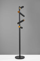 This Way That Way Black Metal LED Floor Lamp