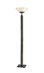 Black Wood Deco Torchiere