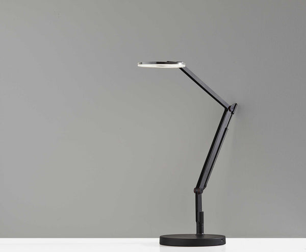 Bendy Black Metal LED Desk Lamp