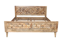 Honey Wood King Size Bed