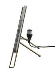 Designer Black Marble and Brass Table Lamp