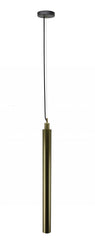 Matte Brass Cylindrical Pendant Lamp