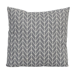 18 X 5.5 X 18 Grey Cotton Polyester Pillow