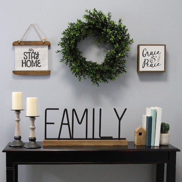 Family Metal & Wood Tabletop