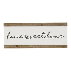 Scripted Home Sweet Home Metal & Wood Wall Decor