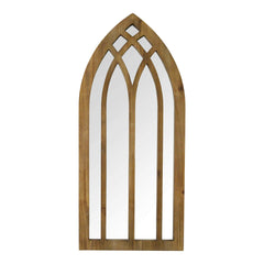 36 Gothic Inspired Arch Wood Wall Mirror