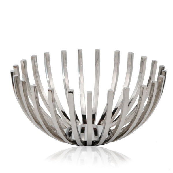 14' Round Stainless Steel Modern Open Centerpiece Bowl