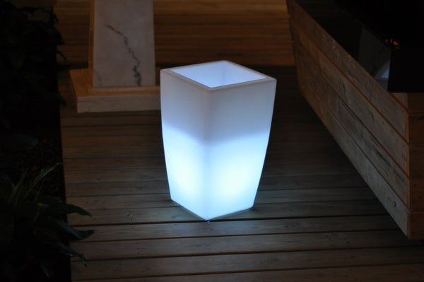 20 X 12 X 12 Multi  PE Plastic Square LED Planter