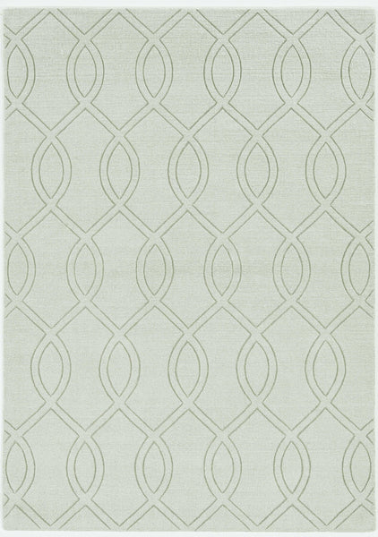 8' Ivory  Polyester Rug