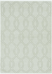 8' Ivory  Polyester Rug