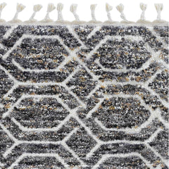 94 X 126 X 1 Grey Polyester Rug