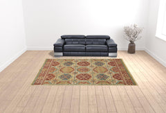 118" X 158" Sand Polypropylene Rug