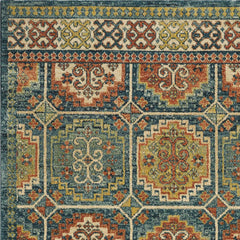 118 X 158 Teal Polypropylene Rug