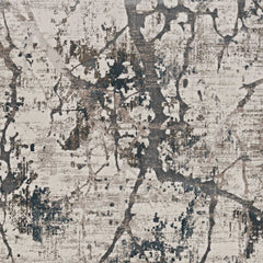 3' x 5'  Ivory or Mist Abstract Viscose Area Rug