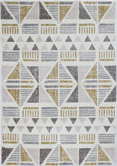 3' x 5' Ivory or Gold Aztec Pattern Rug