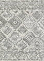 2' x 7' Ivory or Grey Polypropylene Area Rug
