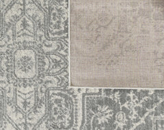 7' x 9' Grey Medallion Indoor Area Rug