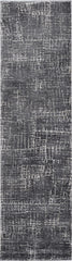 9'x13' Grey Machine Woven Scratch Indoor Area Rug