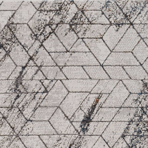 94 X 130 Ivory  Polyester Rug