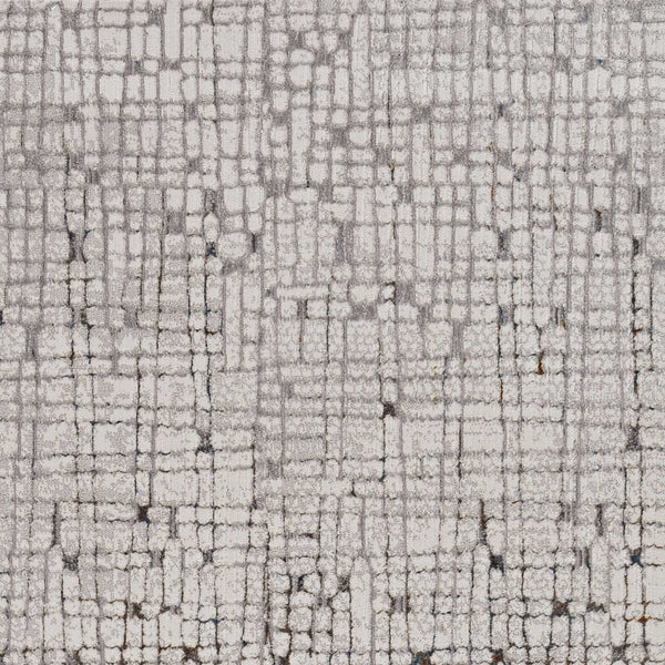 7'x10' Grey Machine Woven Abstract Lines Indoor Area Rug