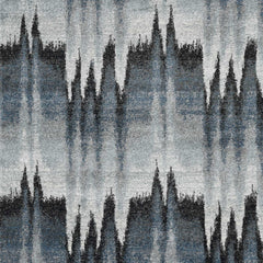 3'x5' Blue Ivory Machine Woven Abstract Pulse Area Rug