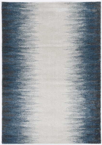 3' x 5'  Ivory Blue Gradient Area Rug