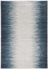 3' x 5'  Ivory Blue Gradient Area Rug