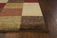 94" X 94" Beige Polypropylene Rug