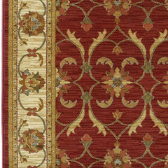 63" X 63" Red or  Ivory  Polypropylene Rug
