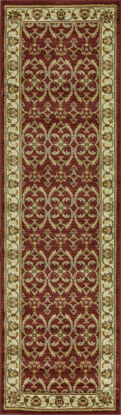 63" X 63" Red or  Ivory  Polypropylene Rug