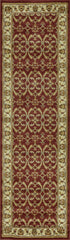 63" X 63" Red or  Ivory  Polypropylene Rug
