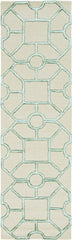 8'x10' Beige Hand Tufted Geometric Indoor Area Rug