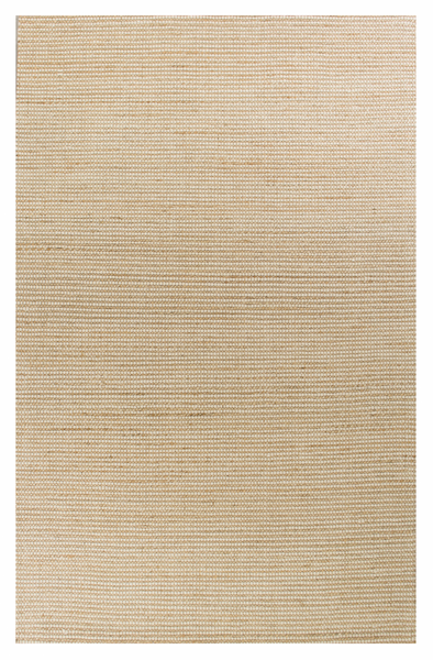 5'x7' Ivory Hand Woven Jute And Wool Indoor Area Rug