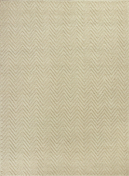2'x4' Ivory Hand Woven Herringbone Jute Indoor Accent Rug