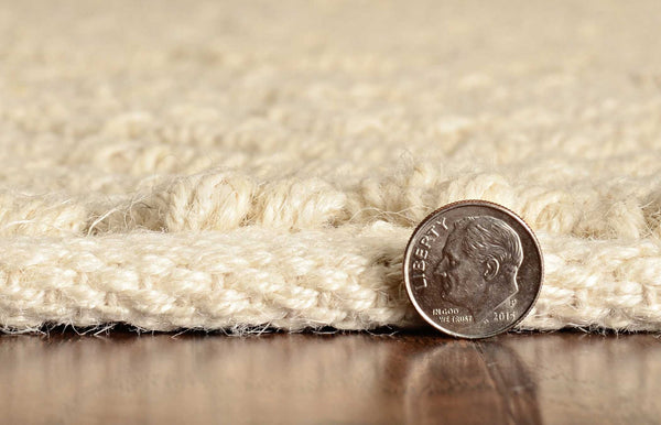 2' x 7' Ivory Jute Runner Rug