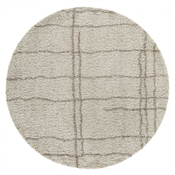 94 X 126 Natural Polypropylene Rug