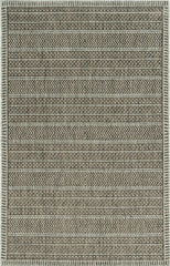5'x7' Mocha Machine Woven UV Treated Tribal Indoor Outdoor Area Rug