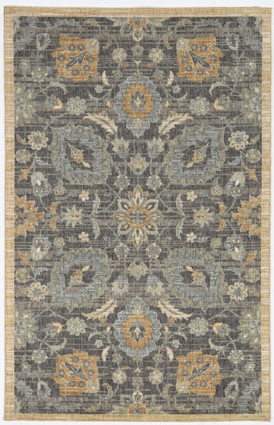 91 X 130 Taupe Wool Rug