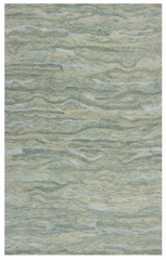 3'x5' Seafoam Blue Hand Tufted Abstract Indoor Area Rug