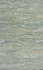 3'x5' Seafoam Blue Hand Tufted Abstract Indoor Area Rug