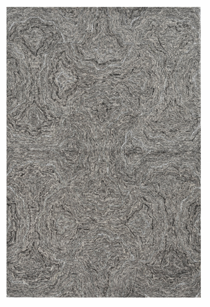 5'x7' Grey Hand Tufted Abstract Indoor Area Rug