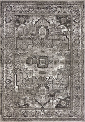 5' x 8' Grey Vintage Bordered Rug