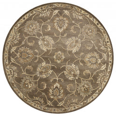 108 X 156 Coffee Wool Rug