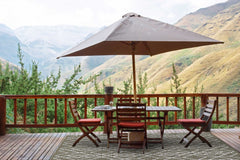 5'x8' Grey Machine Woven UV Treated Geometric Indoor Outdoor Area Rug