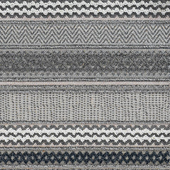 7' x 9' Taupe Geometric Pattern Indoor Outdoor Area Rug