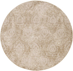 9'x12' Sand Ivory Machine Woven Distressed Traditional Indoor Area Rug
