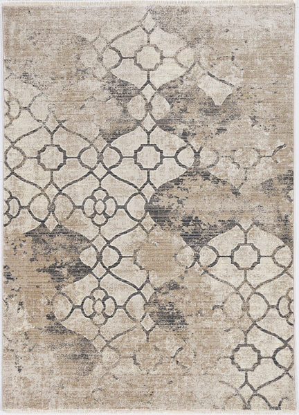 4' x 6' Ivory Faded Vintage Area Rug
