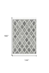 144 X 180 Charcoal Polyester Rug
